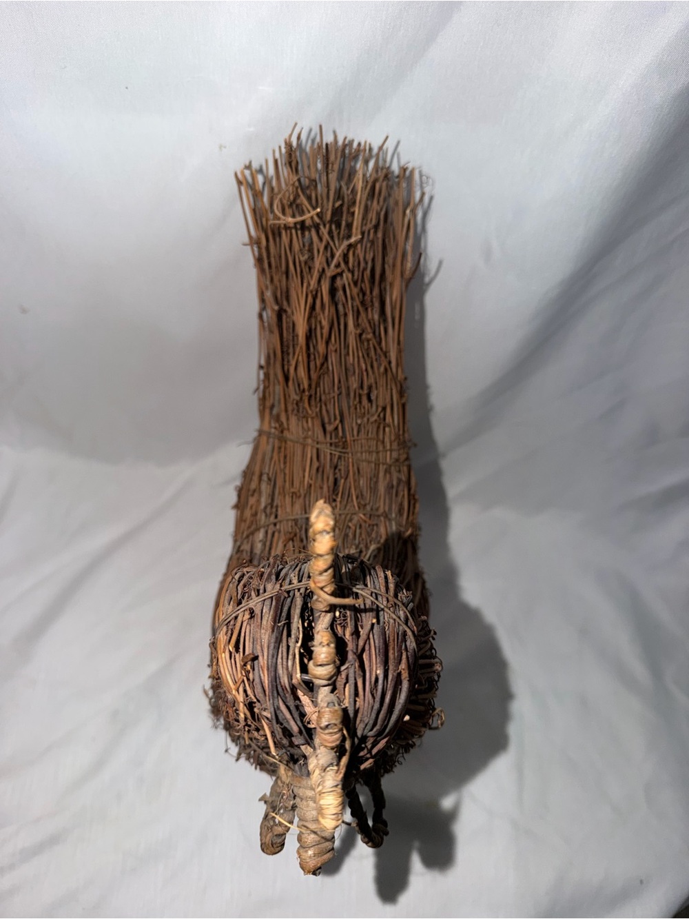 Vintage Rustic Grapevine / Twig Rooster Figurine Sculpture – 12" Tall - Picture 5 of 8